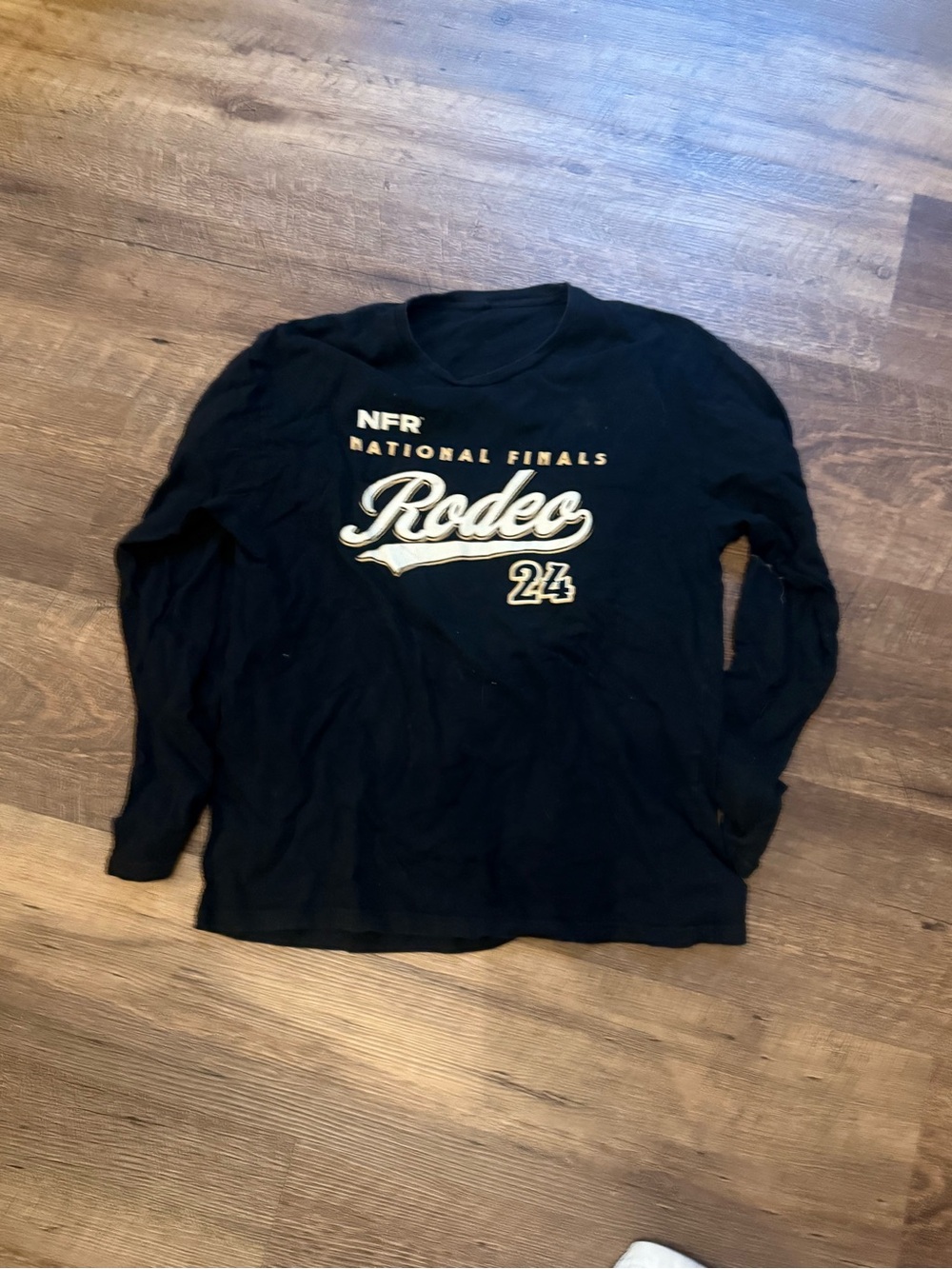 NFR National Finals Rodeo 24 Black Long-Sleeve Shirt